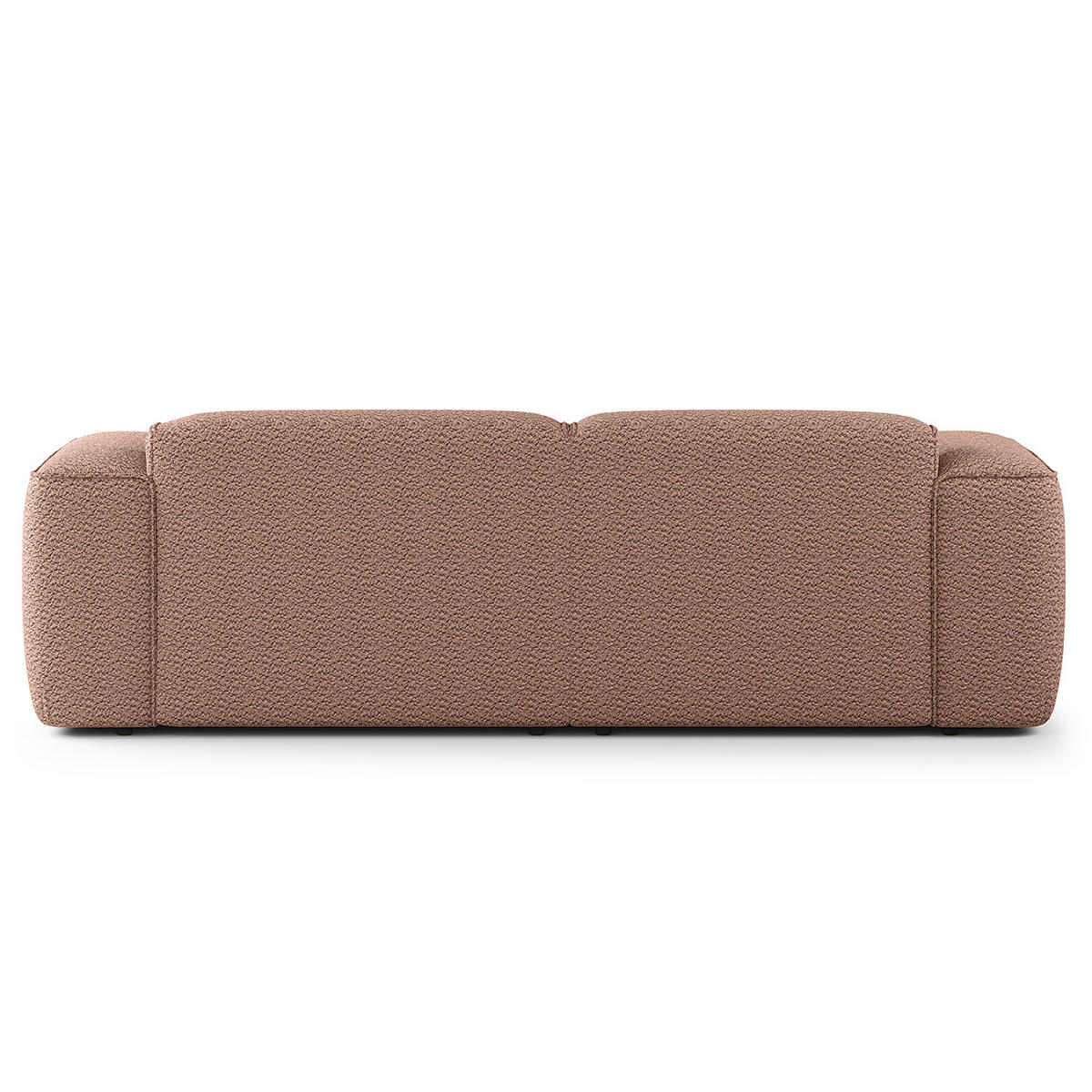 ECKSOFA mit XL-Longchair - Mauve/Schwarz, Kunststoff/Textil (260/171cm) - home24