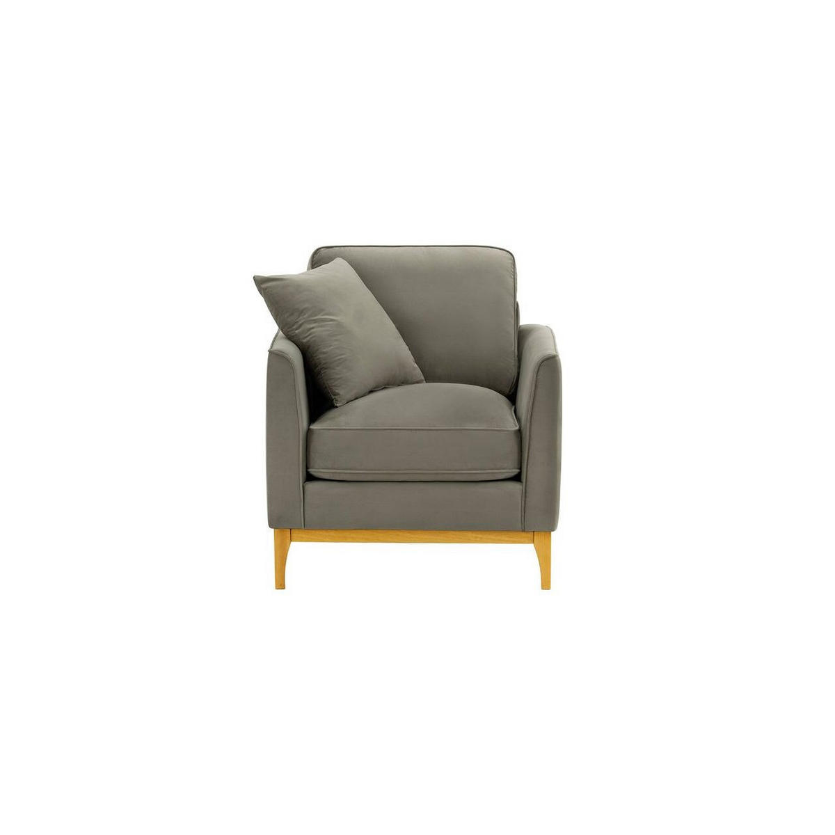 SESSEL Linara-Velluto 17 - Braun, Holz/Textil (81/91/95cm)