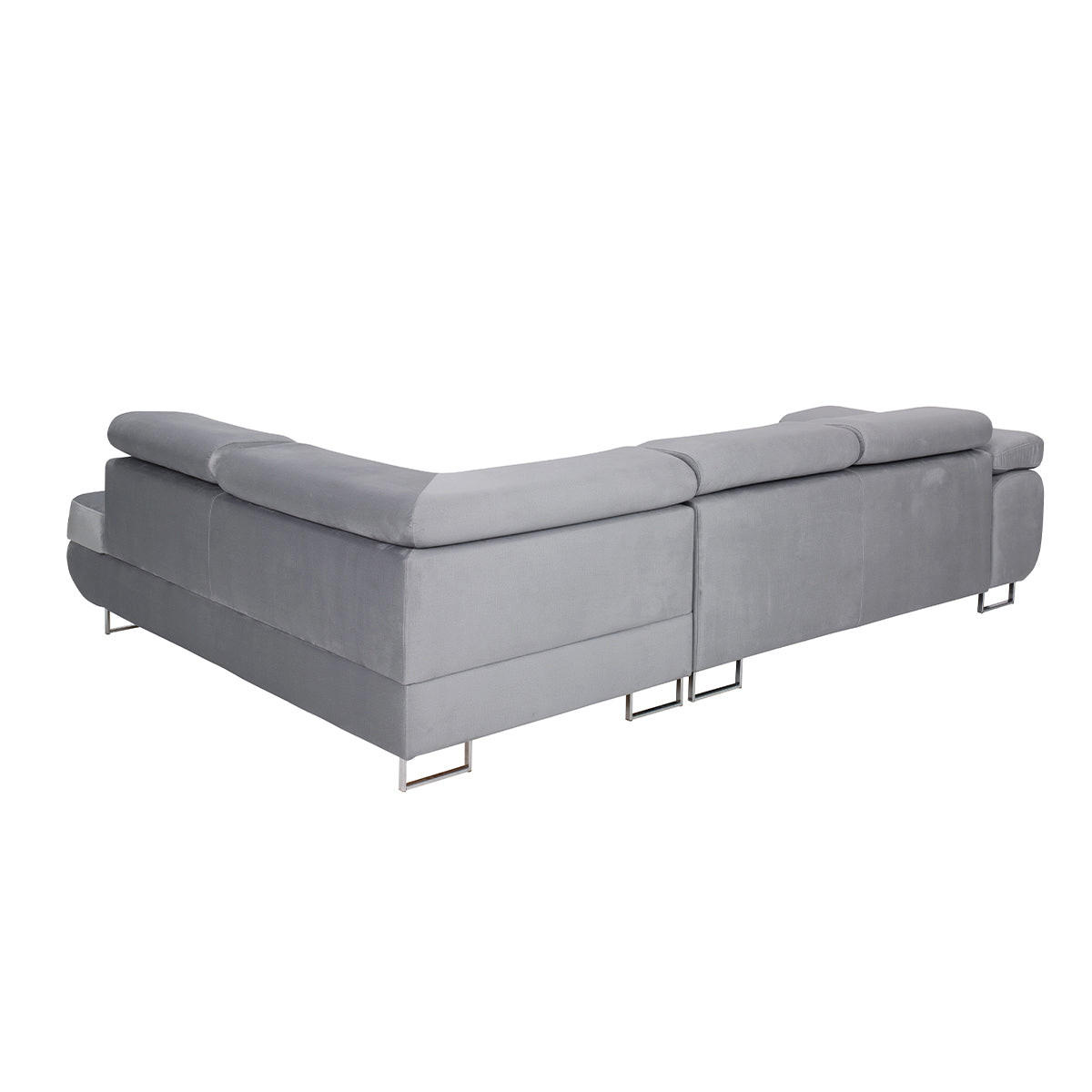 ECKSOFA Wilson 4 Sitzplätze Grau - Grau, Holzwerkstoff (271/201cm) - Petits-meubles