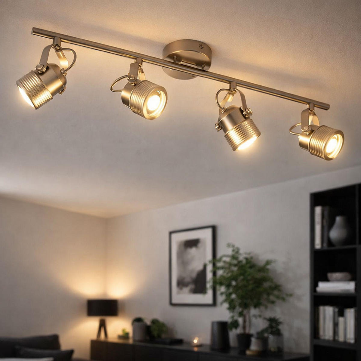 LED DECKENLEUCHTE Silber Matt - Silberfarben, Metall (74.5/18/10.5cm) - Wofi