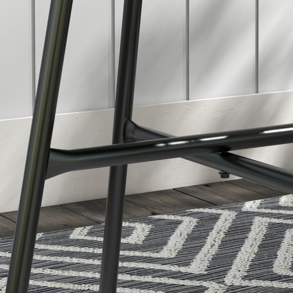 GARTEN BEISTELLTISCH Rund Schwarz - Schwarz, Metall (50/50/50cm) - ComfortXL