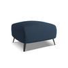 POUF Chenille Stoff Blau - Blau/Schwarz, Textil/Metall (65/44/65cm) - LaMiaSofa
