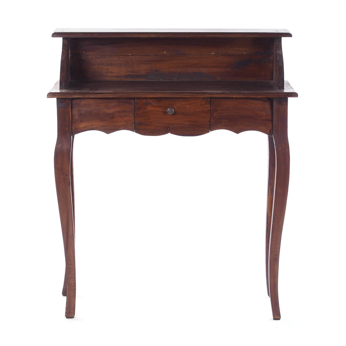 SEKRETÄR Napoleon Mahagoni Massivholz, mit Schublade 03 dunkelbraun - Dunkelbraun, Holz (40/80/92cm) - DESIGN DELIGHTS