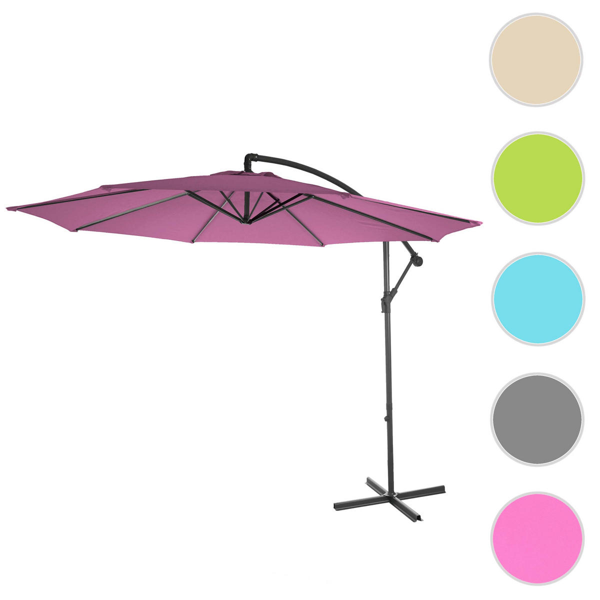 AMPELSCHIRM NEIGBAR Violett - Violett, Textil (360/295cm) - MCW
