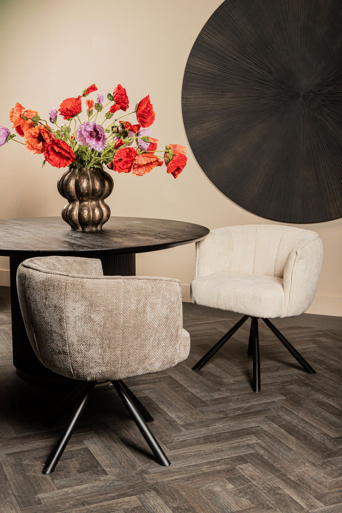 ESSZIMMERSTUHL Como Grau 63/66.5/80cm - Grau, Stein (66.5/80/63cm) - PTMD Collection