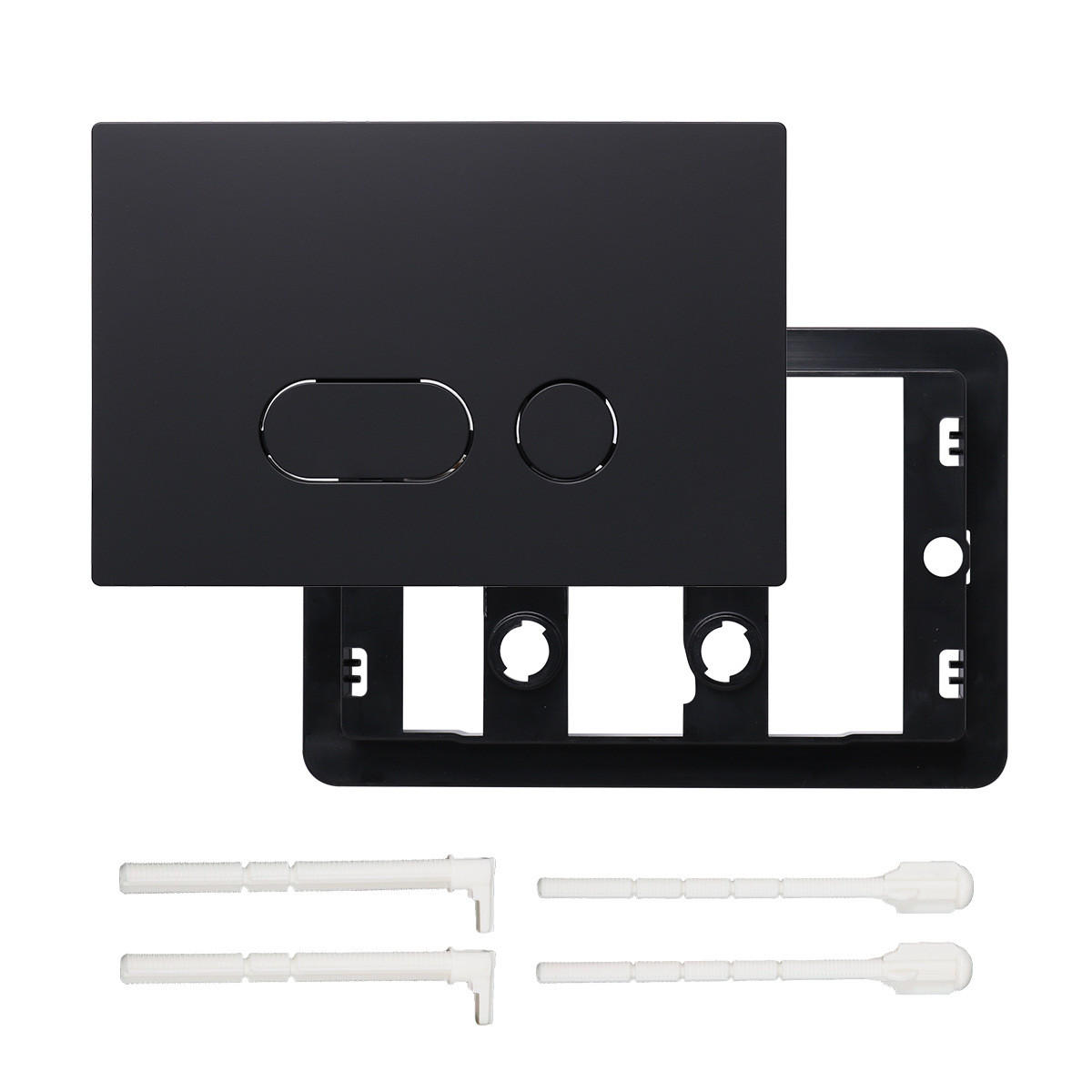 WC-SPÜLTASTE – Kompatibel mit Geberit Sigma-Serien 01, 20 und 30 – Schwarz - Schwarz, Metall (31/5.5/18.5cm)