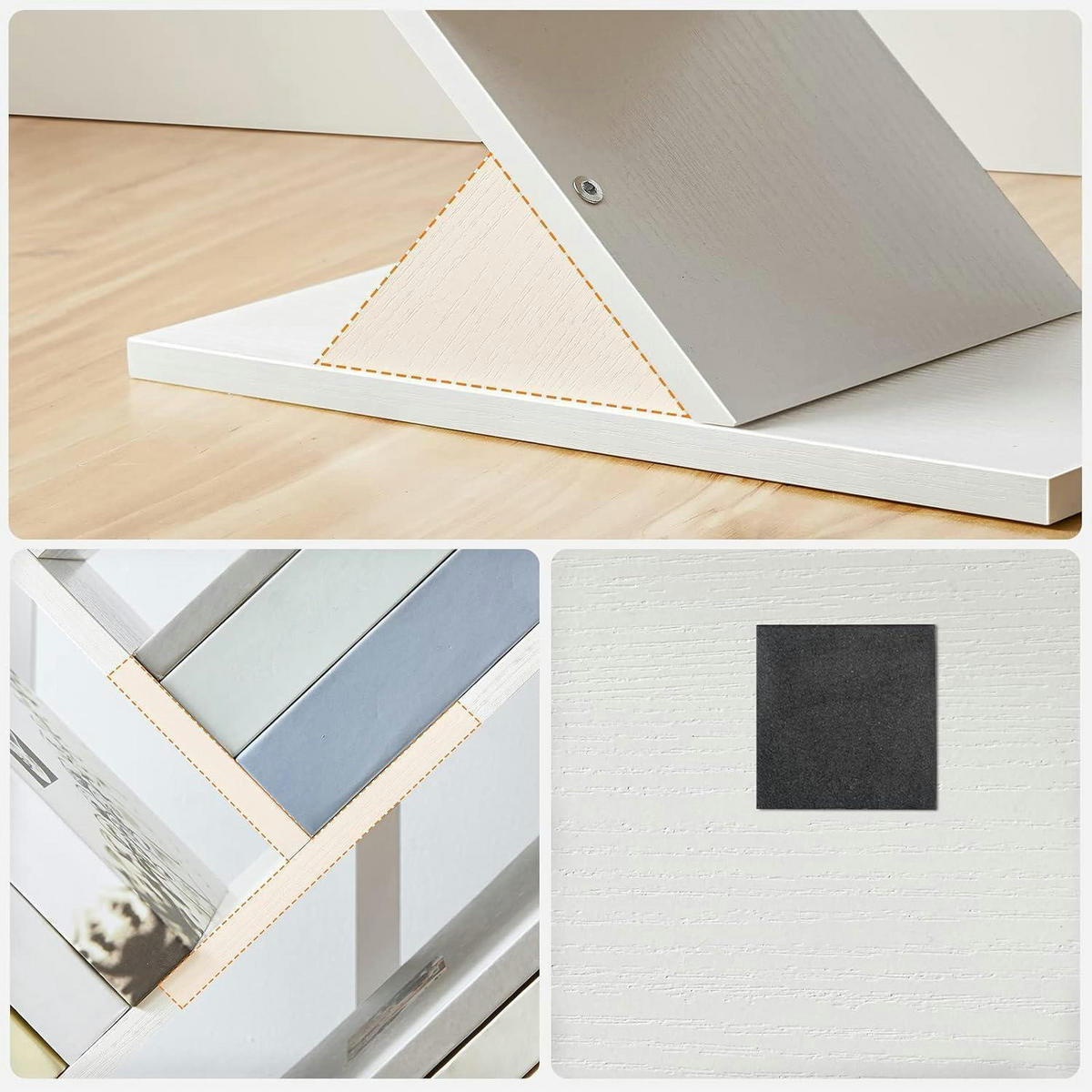 BÜCHERREGAL Baumform 4 Ebenen Weiß - Weiß, Holzwerkstoff (34/71/20cm)