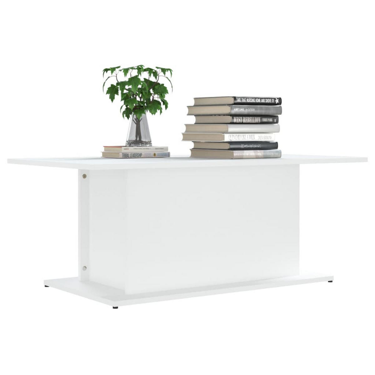 COUCHTISCH Weiß 102x55,5x40 cm Holzwerkstoff - Weiß, Holzwerkstoff (102/55.5/40cm) - furnicato