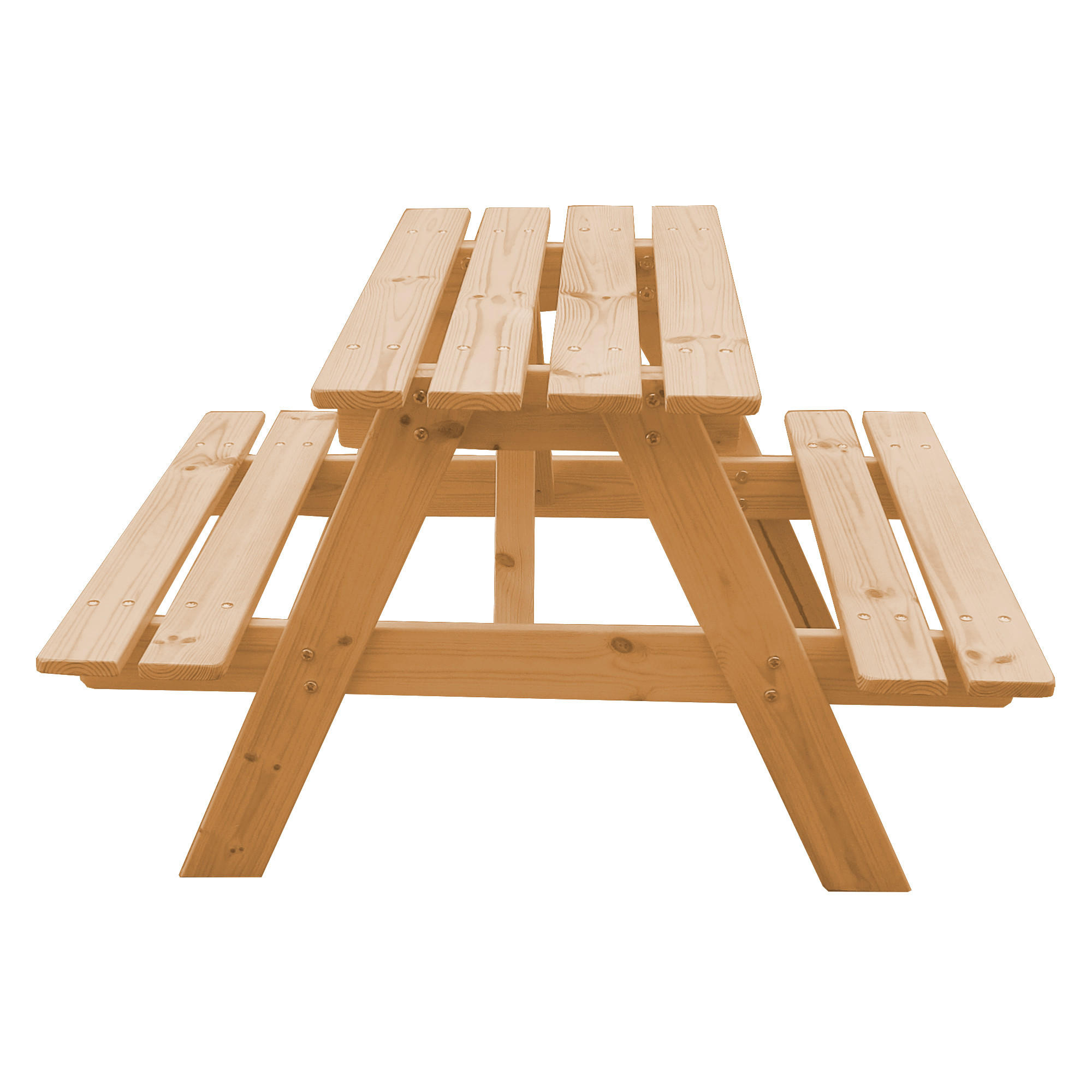 KINDERSITZGARNITUR aus naturholz - H50 x 81 x 60 cm M012-1 - Beige, Holz - Timbela