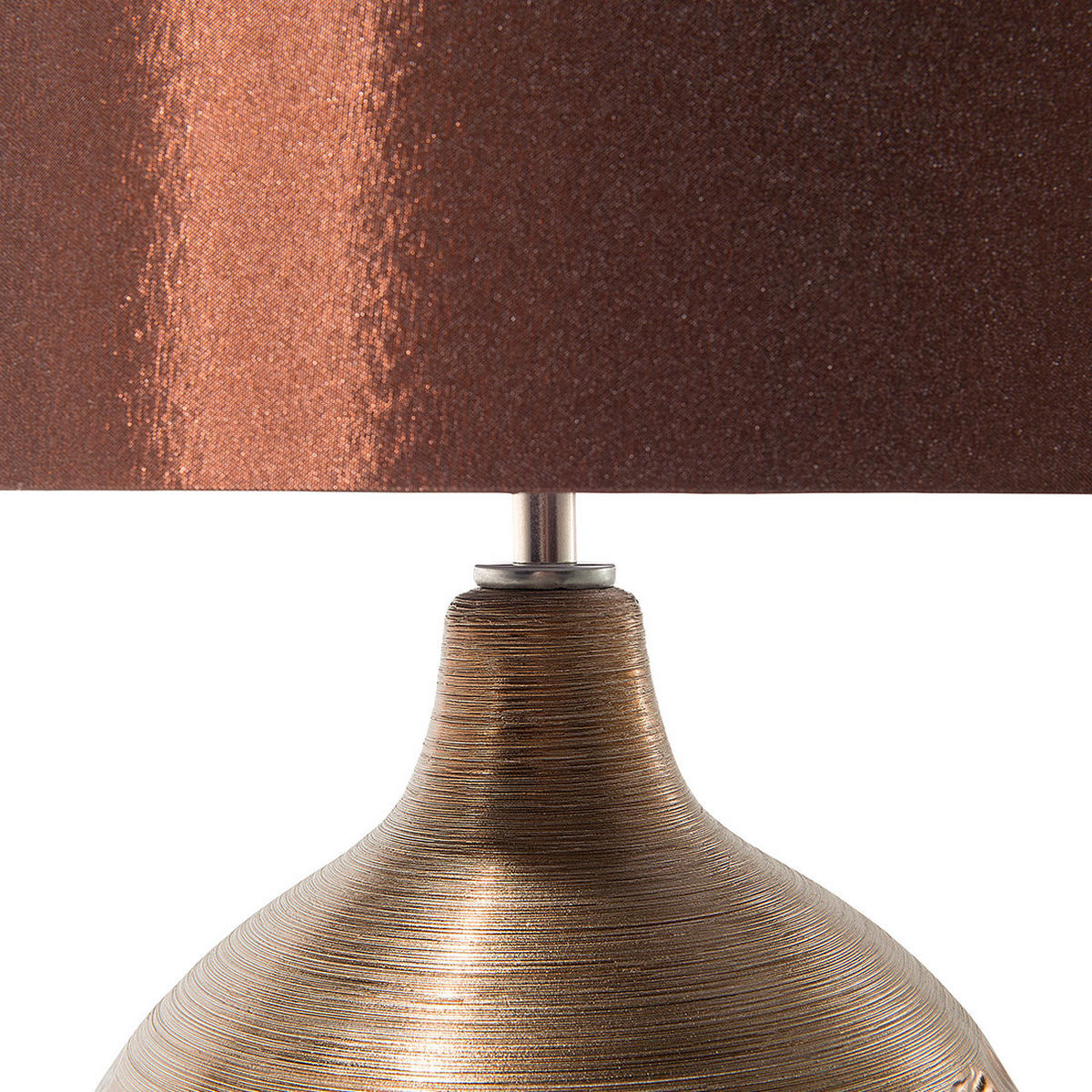 TISCHLAMPE Yakima 28/28/43 cm - Braun, Keramik (28/28/43cm) - Beliani