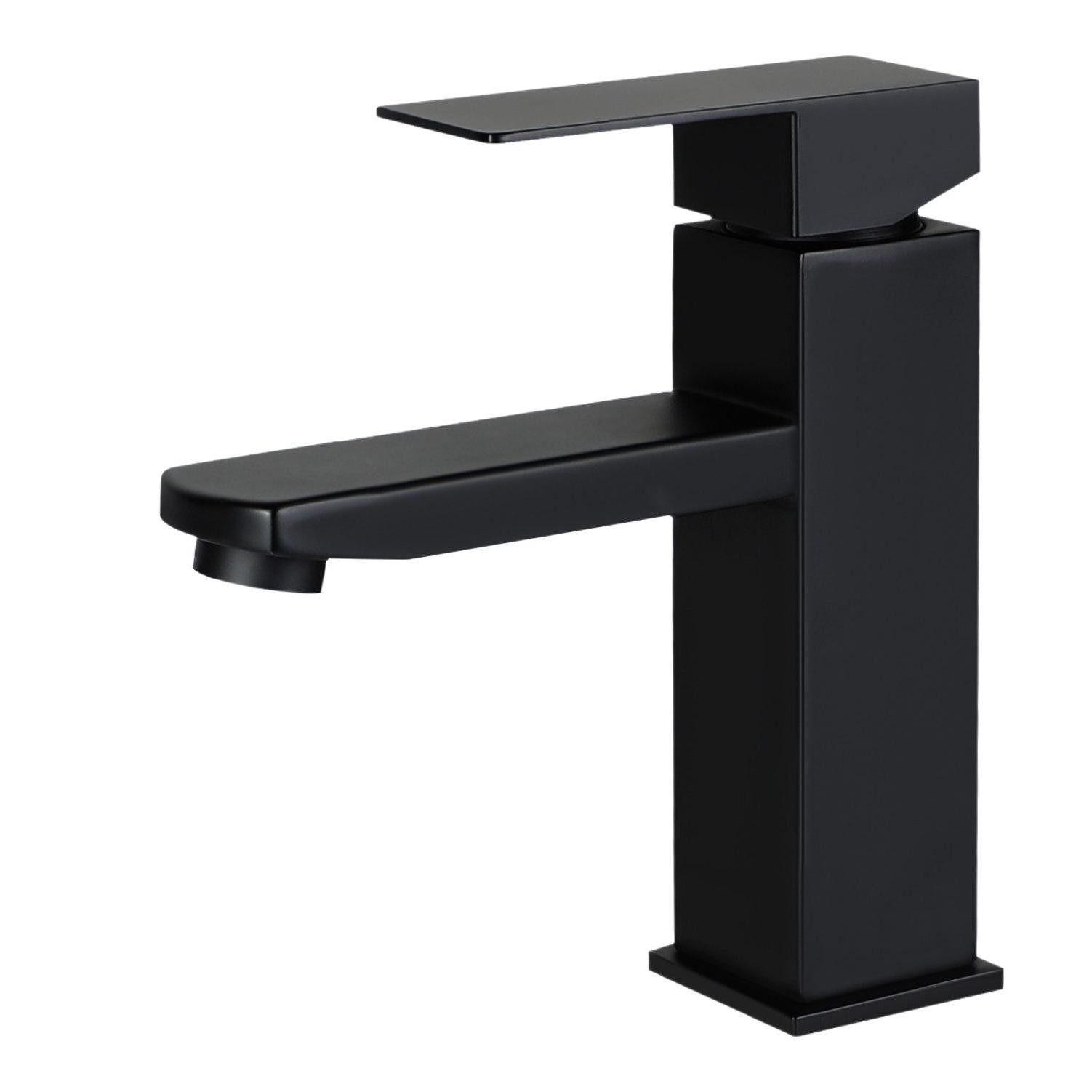 WASCHTISCHARMATUR Fairbanks 17.3/10/17.4 cm - Schwarz, Metall (10/17.4/17.3cm) - Nettlife