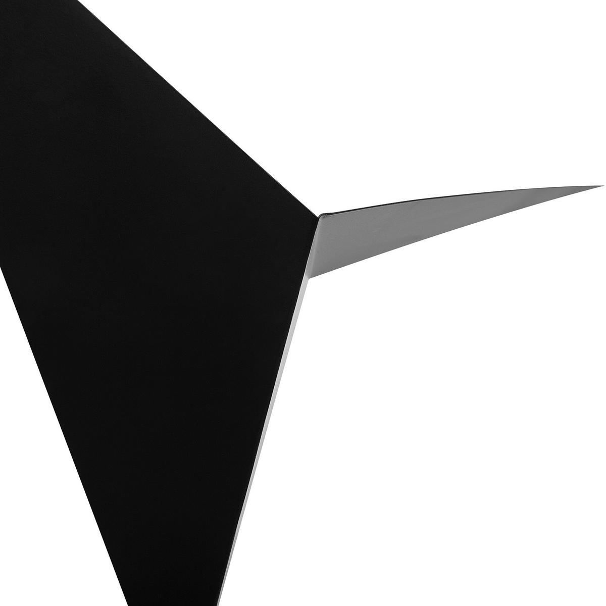 WANDLEUCHTE Briance 36/36/34 cm - Schwarz, Metall (36/34/36cm) - Beliani
