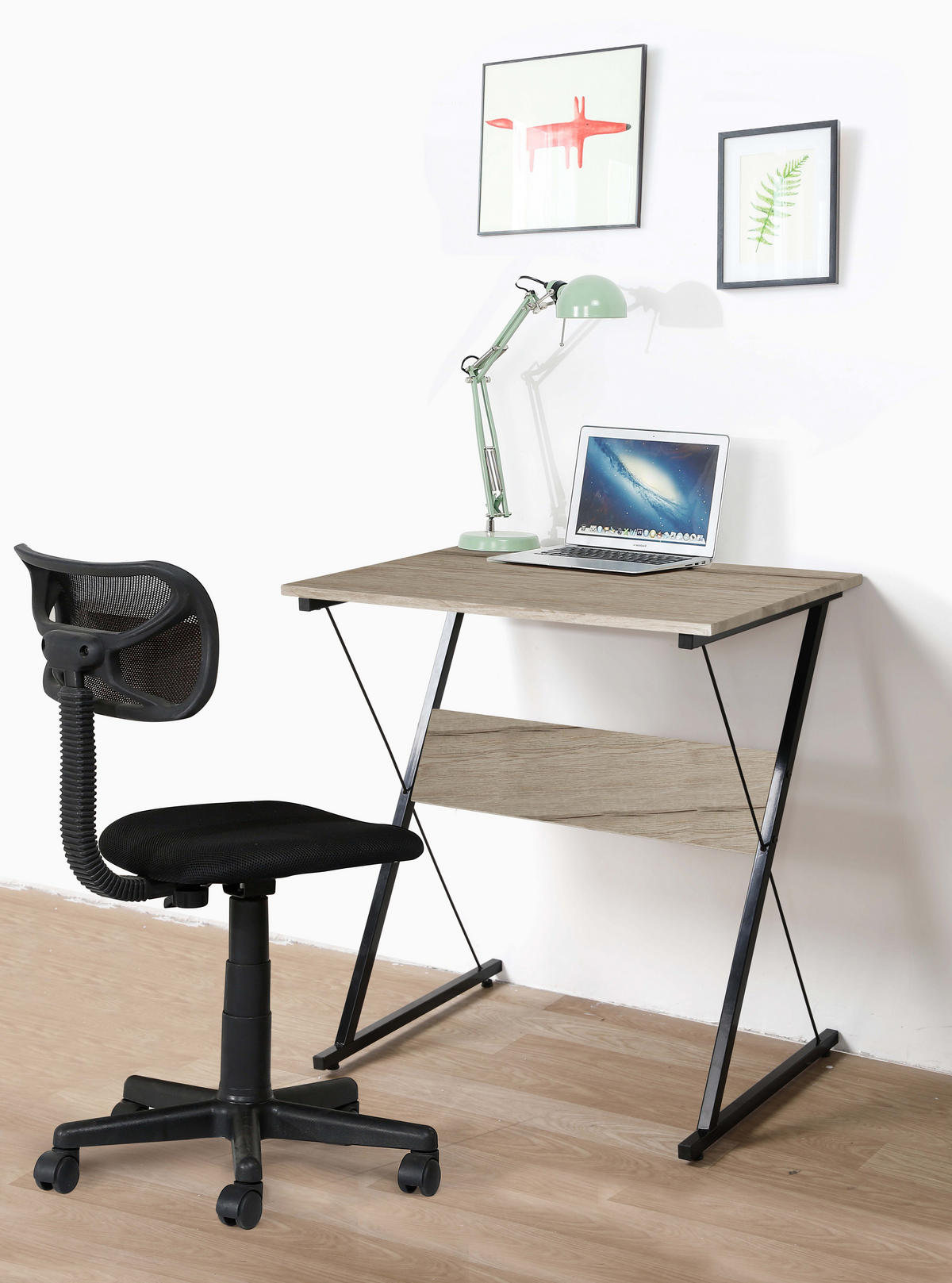 SCHREIBTISCH Rechteckig Braun 70 x 48 x 74 (cm) - Braun, Metall (48/70/74cm) - Nordlys