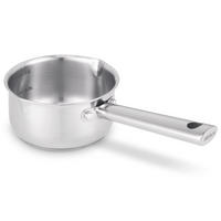 STAHLPFANNE mit 2 Ausgüssen Cicla - Edelstahl - ø 12 cm - geeignet für alle Wärmequellen - Silberfarben, Metall (1/14/8cm)