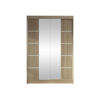 SCHWEBETÜRENSCHRANK Lino V - Sonoma Eiche, Holzwerkstoff/Metall (120/200/58cm) - MIRJAN24