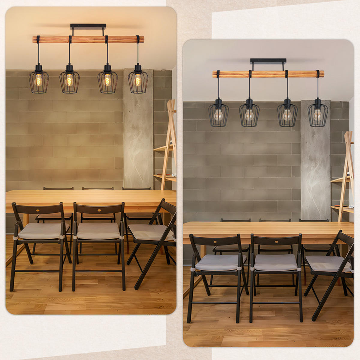 STROPNÍ lampa 13/48/80 cm - černá, kov (48/13/80cm) - Nettlife