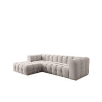ECKSOFA Solvie In Moly - Creme, Holzwerkstoff/Textil (193/290cm) - Fun Möbel