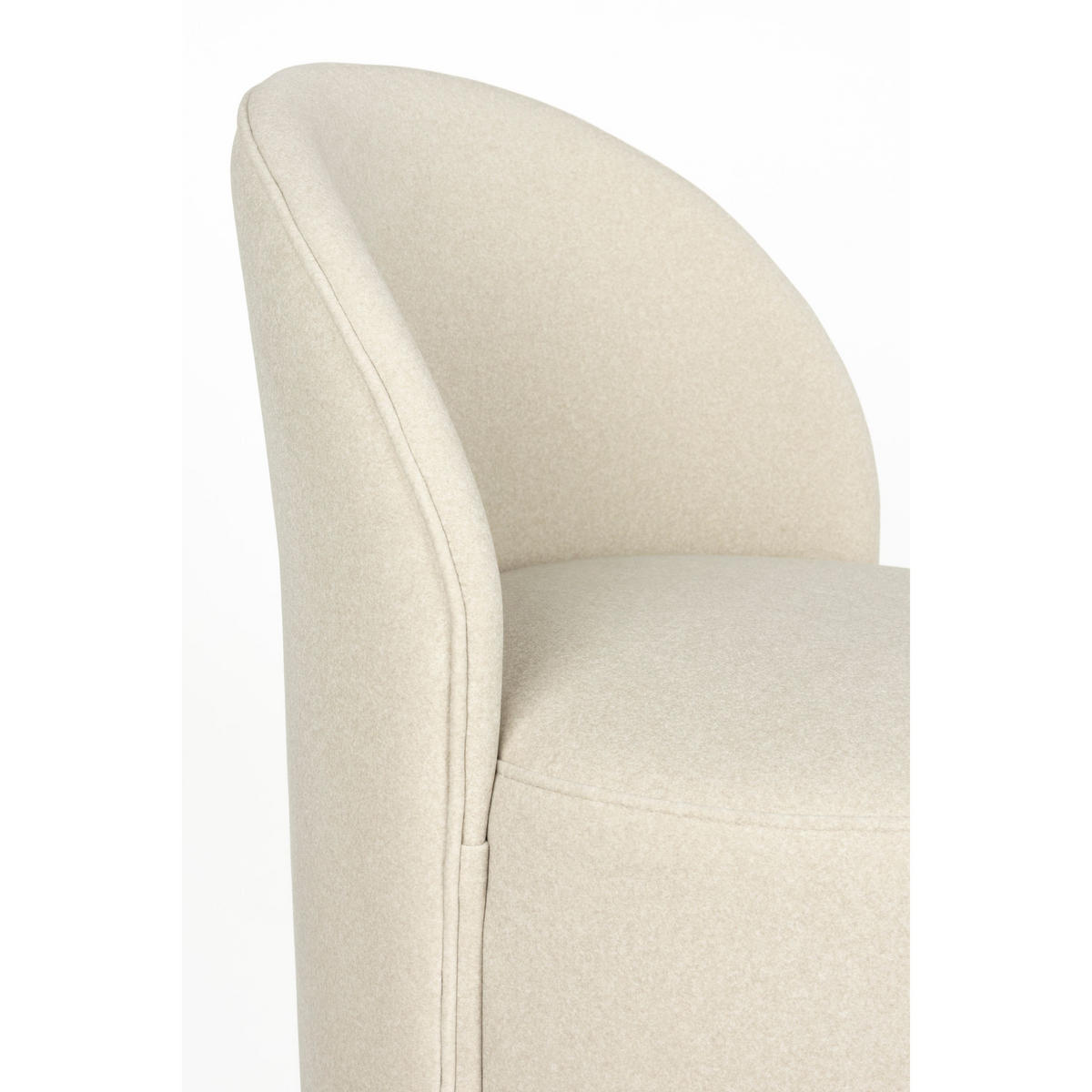 SESSEL Plush Beige - Beige, Kunststoff (58/82/53cm) - Zuiver