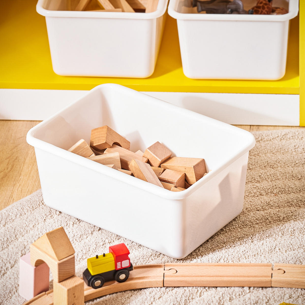 KINDERREGAL Weiß-Gold - Goldfarben/Weiß, Holzwerkstoff (63/76/30cm) - SoBuy