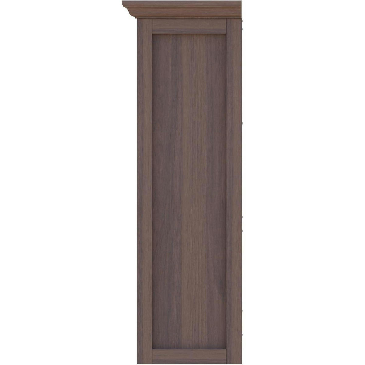 BÜCHERREGAL mit Sockel 12 Fächer Walnuss 127 x 99 cm - Braun, Holzwerkstoff (127/99/34cm)