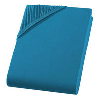 SPANNBETTLAKEN Boxspringbett Jersey 180x200 180x220 200x200 200x200, Wasserbett Bettlaken aus 100% Baumwolle - Petrol, Textil (200/220cm) - Carpe Sonno