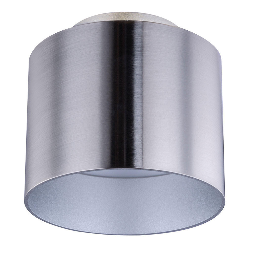 LED DECKENLEUCHTE Jenny Aluminium Silber - Silberfarben, Metall (10/10/10.5cm)