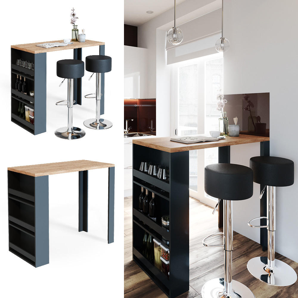 BARTISCH Eiche 57 x 117 cm - Eichefarben, Holzwerkstoff (57/106/117cm) - Vicco