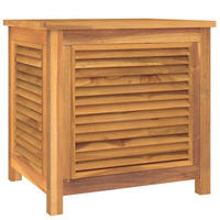 GARTENBOX Mit Beutel 60/50/58 Cm Massivholz Teak - Braun, Holz (60/58/50cm) - vidaXL