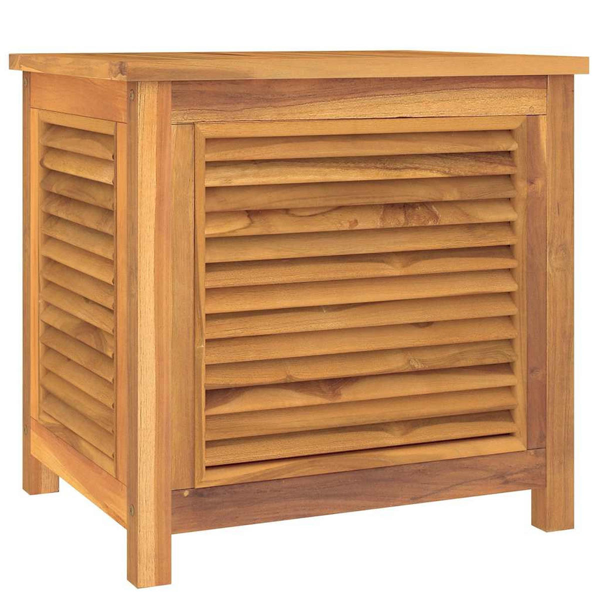 GARTENBOX Mit Beutel 60/50/58 Cm Massivholz Teak - Braun, Holz (60/58/50cm) - vidaXL