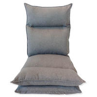 MEDITATIONSTUHL Grau 56/140/15 cm - Grau, Textil (56/15/140cm) - Mobili Rebecca