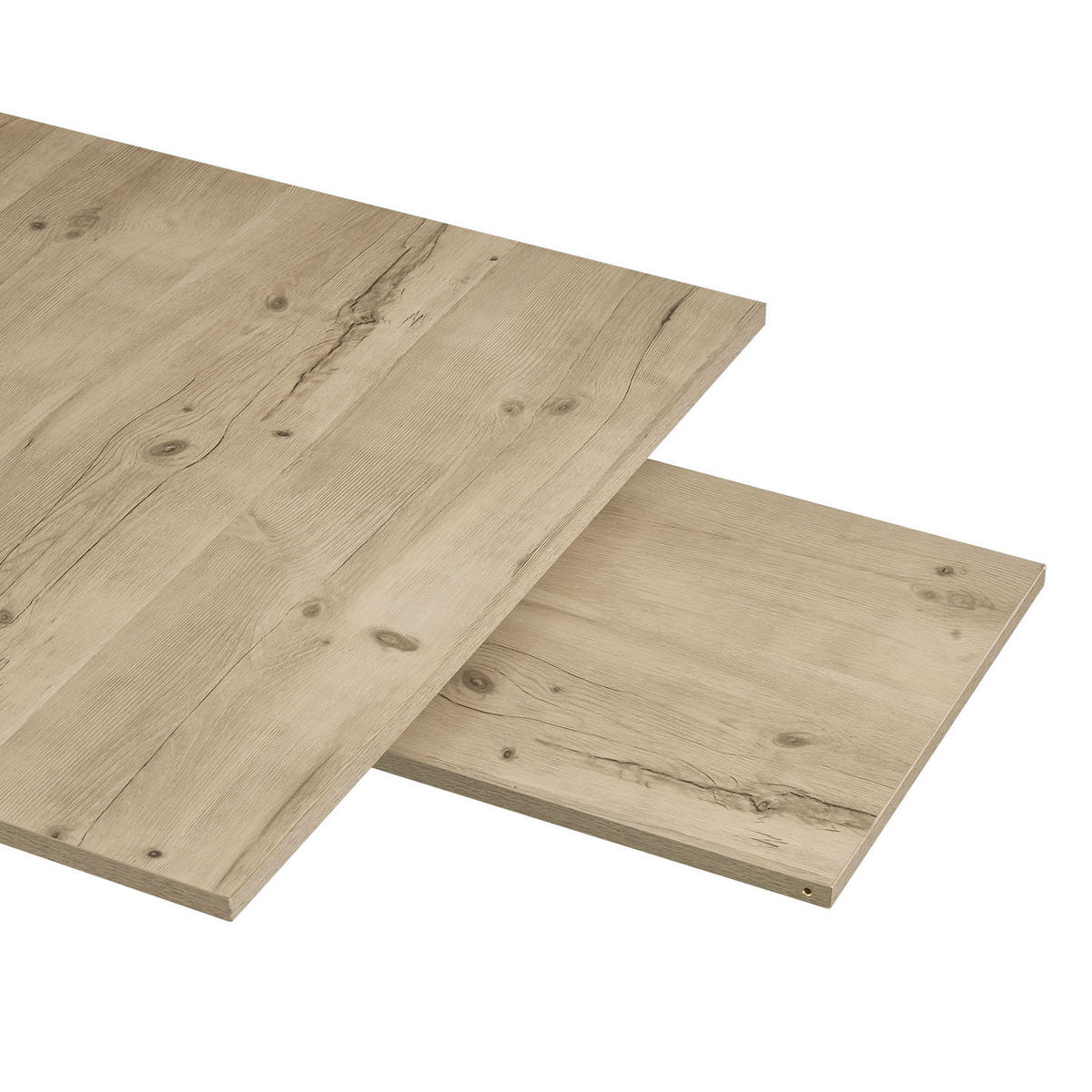 ESSTISCH OSKAR 120-160/80/76 cm Sandeiche - Sandfarben, Holz (80/120/76cm) - B&D Home