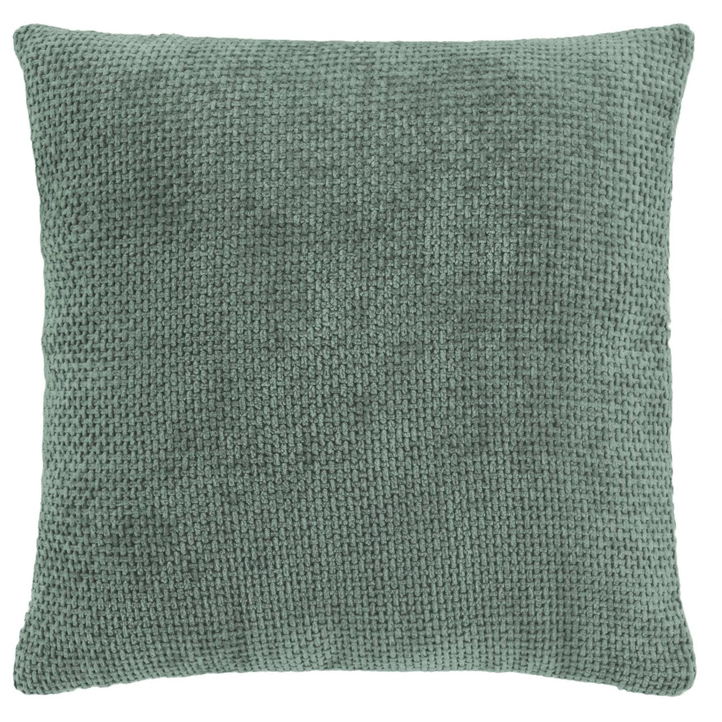 ZIERKISSEN aus Chenille mit Reißverschluss Leo 45/45 cm - Grün, Textil (45/45cm) - Douceur d´intérieur