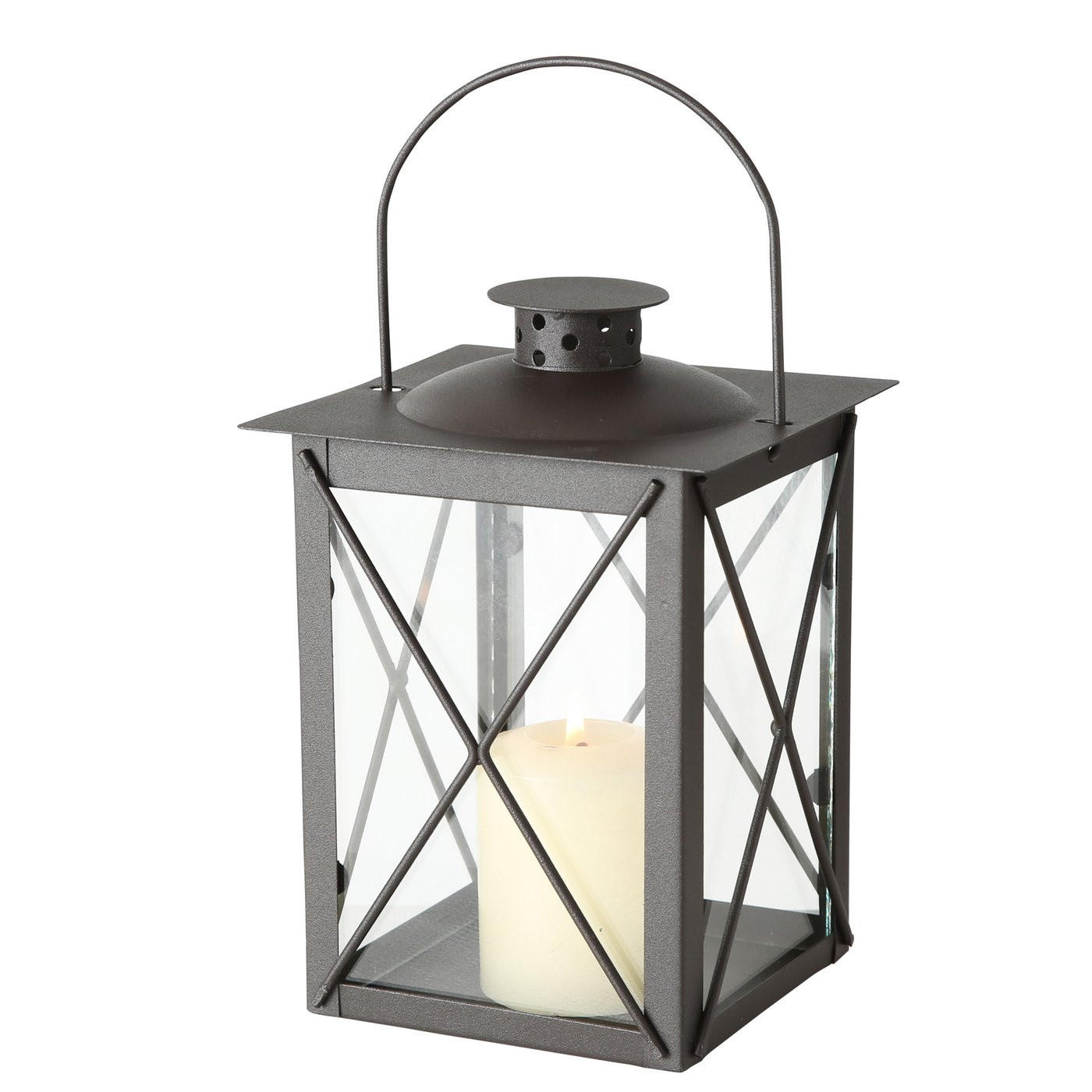 Boltze Home Laterne Braun 14x20x14 cm