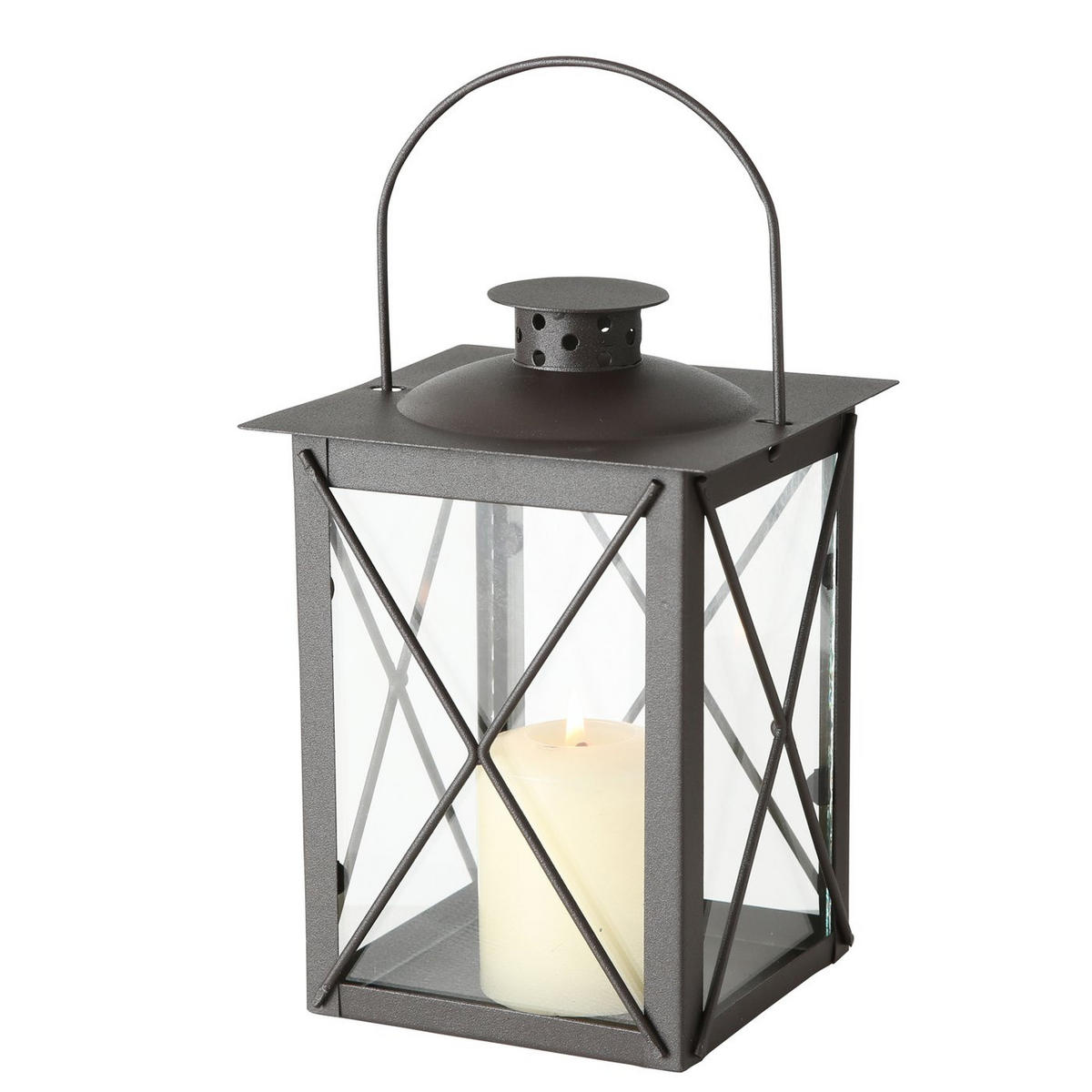 LATERNE Farol aus Metall - Braun, Metall (14/20/14cm) - Boltze Home