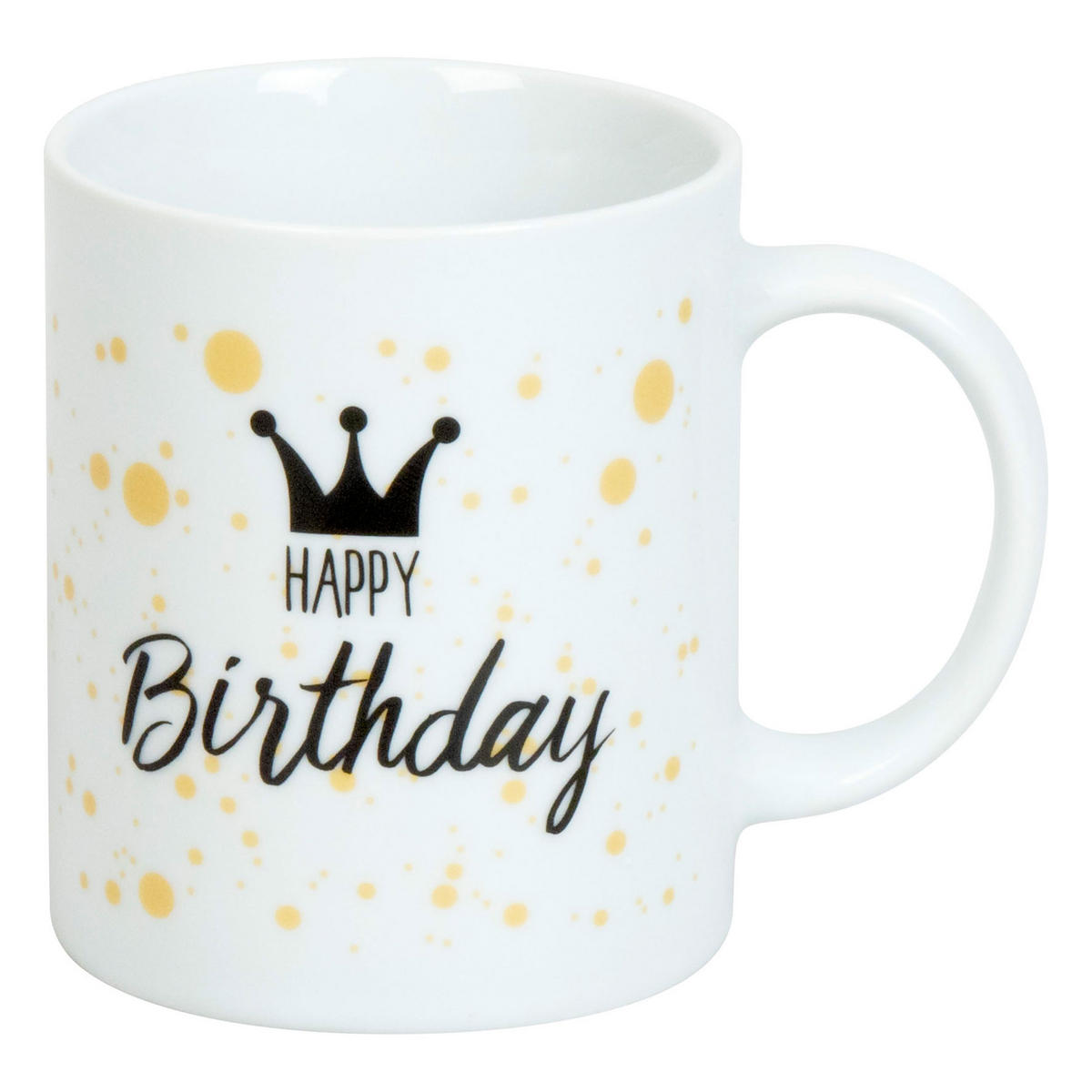 KAFFEEBECHER Happy Birthday - Naturfarben, Keramik (0.33L) - Könitz