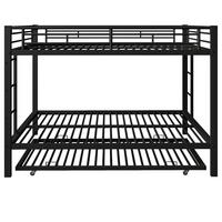 ETAGENBETT Eisen 140/200 cm Schwarz - Schwarz, Metall - Raumix