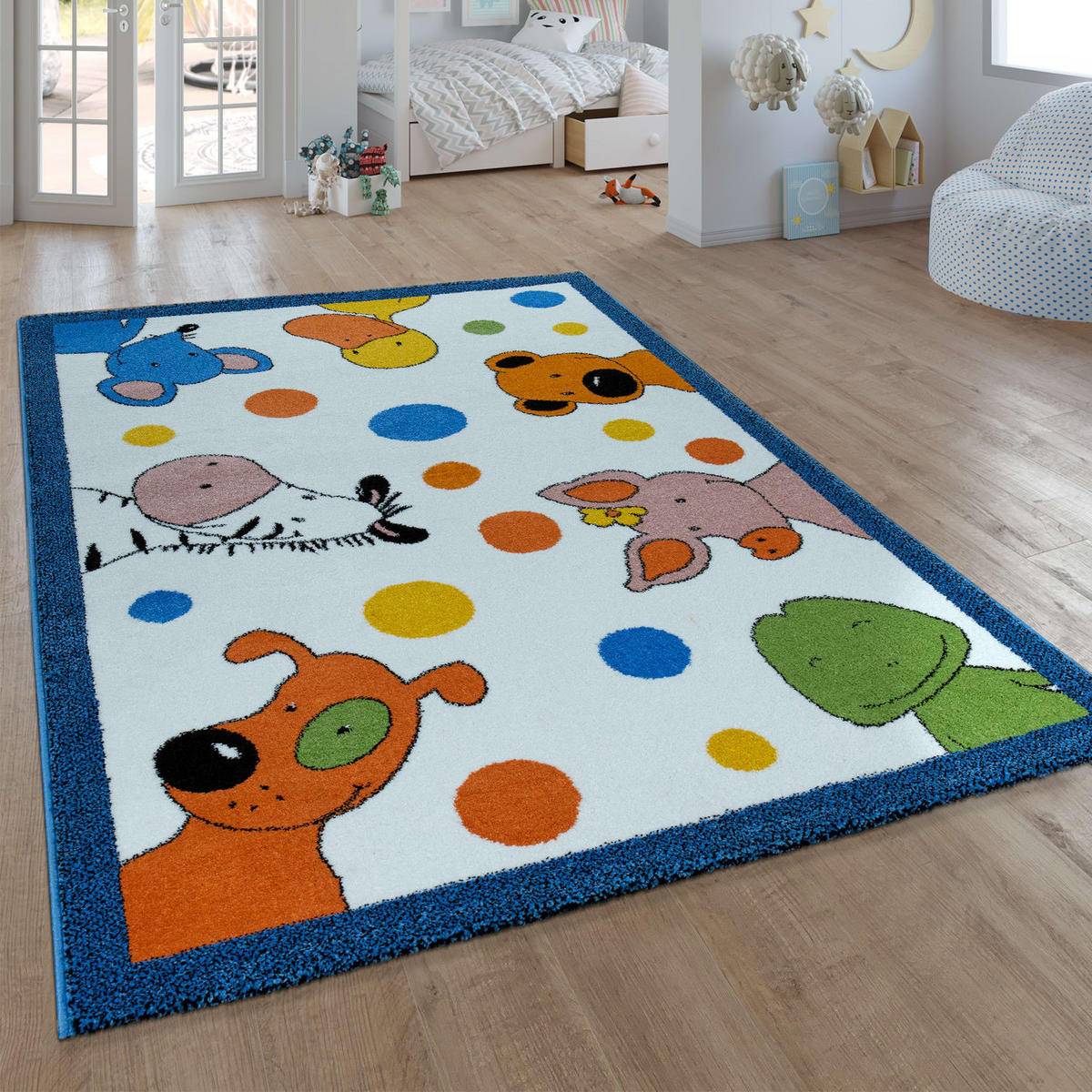 KINDERTEPPICH 140/200 cm Lieben Sieben 731 - Weiß, Kunststoff (140/200cm)