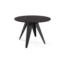 ESSTISCH Gerda Pietra Grigia Schwarz / Schwarz 100/138 / 100 / 76cm - Schwarz/Grau, Holz/Holzwerkstoff (100/100/76cm) - Feldmann-Wohnen