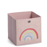 AUFBEWAHRUNGSBOX Rainbow, Vlies - Rosé - Rosa, Textil (28/28cm) - Zeller Present