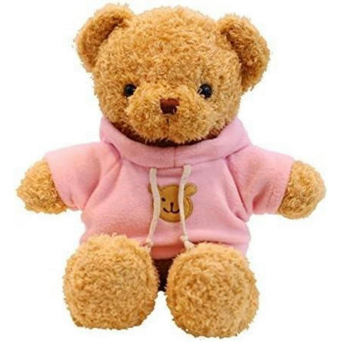 PLÜSCHTIER Teddybär mit Kapuze Pink 30 cm - Rosa, Textil (15/30cm)