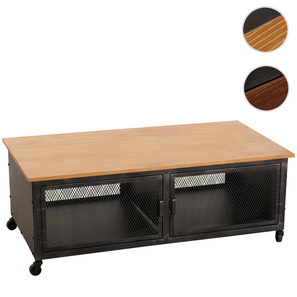 COUCHTISCH Schwarz, Beige - Beige/Schwarz, Holz (60/120/45cm) - MCW