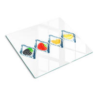 GLASPLATTE 60x52 cm Fruchtwürfel - Multicolor, Glas (60/0.4/52cm) - TULUP