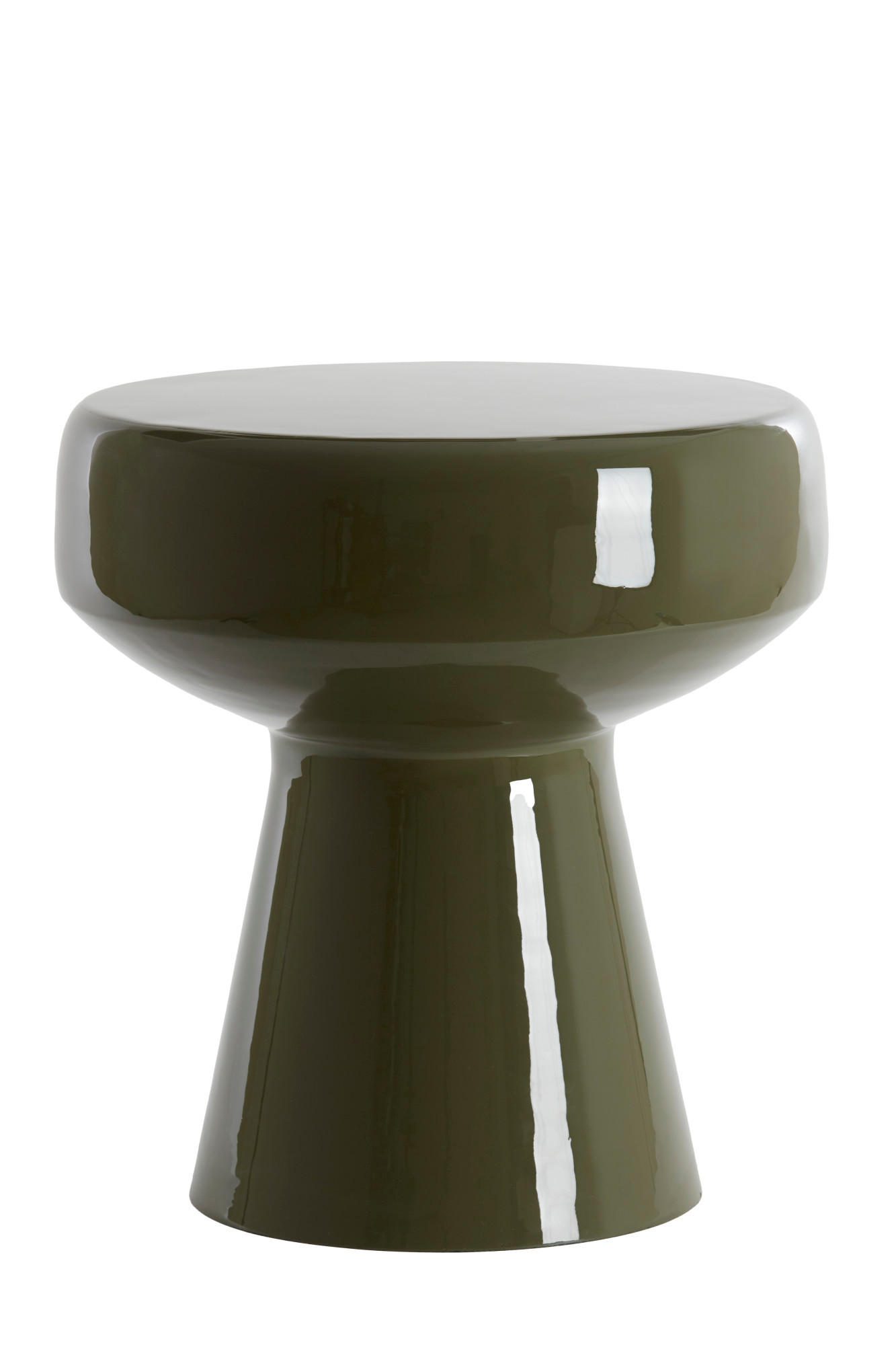 BEISTELLTISCH Dakwa Grün Ø38/42 cm - Grün, Metall (38/38/42cm) - Light & Living