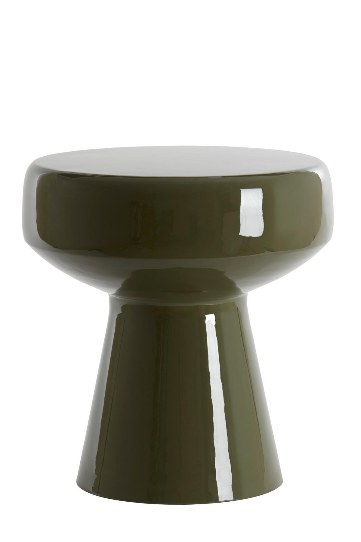BEISTELLTISCH Dakwa Grün Ø38/42 cm - Grün, Metall (38/38/42cm) - Light & Living
