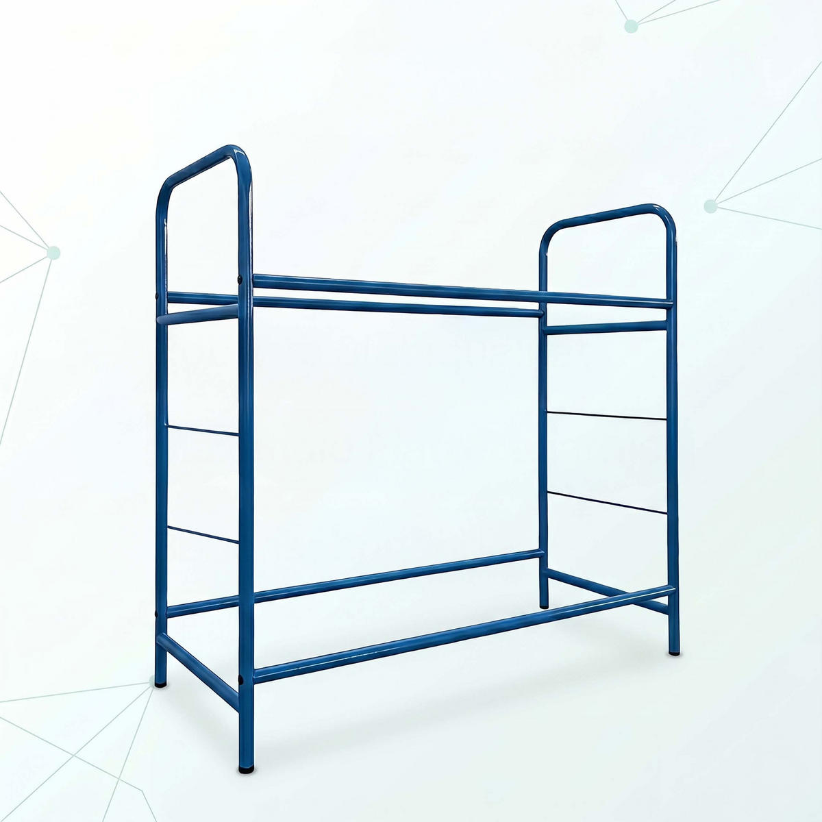 REGÁL na pneu - modrá, kov (106/106/46cm) - Relaxdays