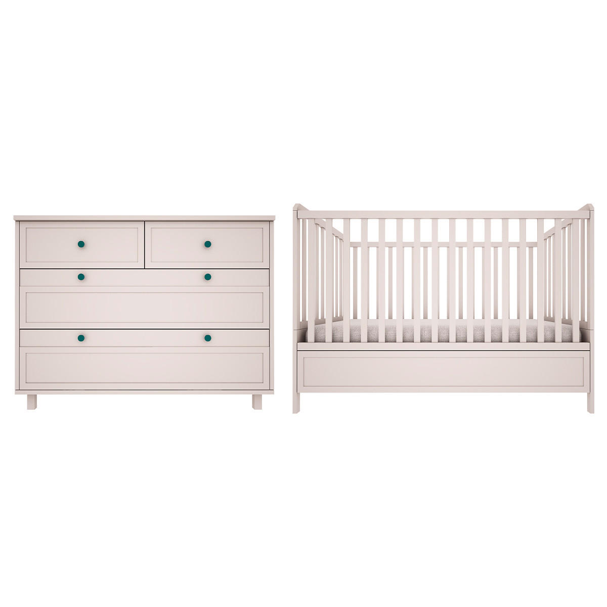 POKOJ PRO MIMINKO 2DÍLNÝ Gabriel Béžová - béžová, kompozitní dřevo (145/103/75cm) - Petits-meubles