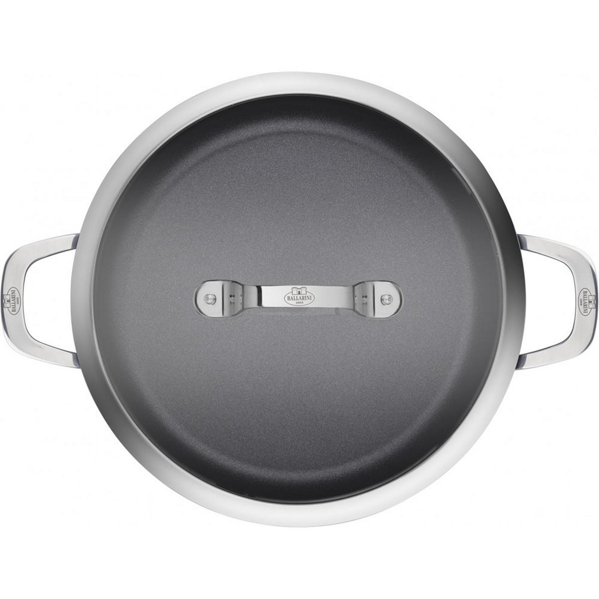 PFANNE Schwarz 33/25/6 cm ALBG3ED24D - Schwarz, Metall (24cm) - Ballarini