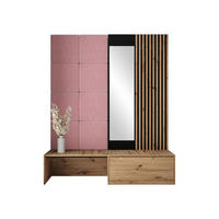GARDEROBE Premium - Rosa/Braun, Holzwerkstoff (172/205/42cm) - MIRJAN24