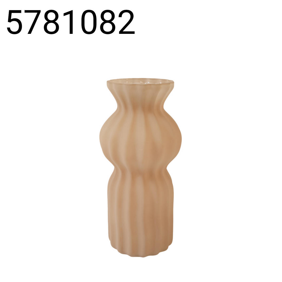 VASE Terento - Braun - 16/16/33.5 cm - Braun, Glas (33.5cm) - Light & Living