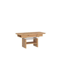 COUCHTISCH rechteckig ausziehbar höhenverstellbar Ablage 110/64/56 cm - Eiche Artisan, Holzwerkstoff (65/110/56cm) - designimpex